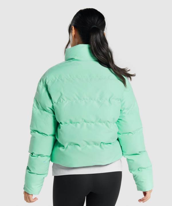 Damske Bundy Gymshark Puffer Zelene | GN4839527
